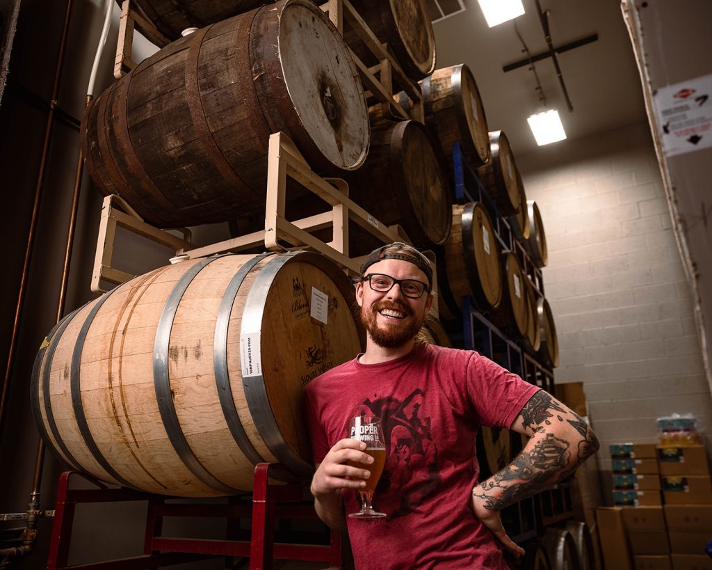 “We are about creating unique beer that people actually want to drink,” says Jeff Bunk of Proper Brewing.