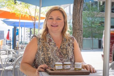 Using simple ingredients, the Curvy Spoon is a small-batch, artisanal mustard company owned and operated by Valerie Koonce.