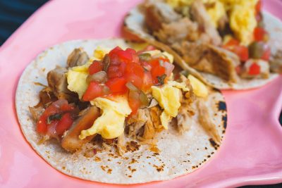 Although Cinder Pig's breakfast tacos were simple, they packed plenty of flavor.