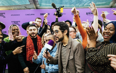 Carlos López Estrada and the cast of Summertime at the 2020 Sundance Film Festival.