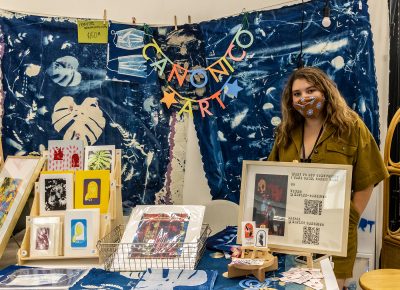Haylee Canonico poses with some of her creations.