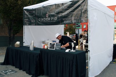 Cinder Pig was on site delivering some delicious BBQ fare.