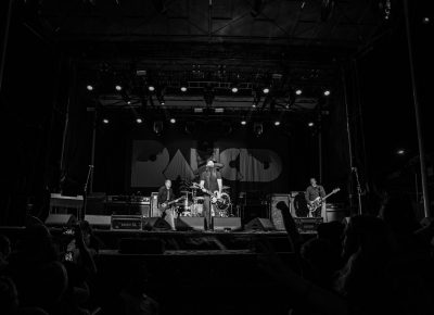 Rancid performing for fans in Sandy, Utah.