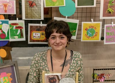 Libbi's Corner displays her handmade cards at the Holiday Market