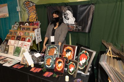 Aubree Eckhardt's work for sale at Holiday Market 2021.