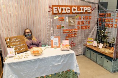 Evig Clips' booth at Holiday Market.