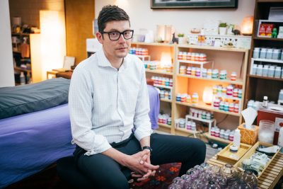 Matt Jevtic of SLC QI Acupuncture aims to provide an affordable, community-based alternative to healing.