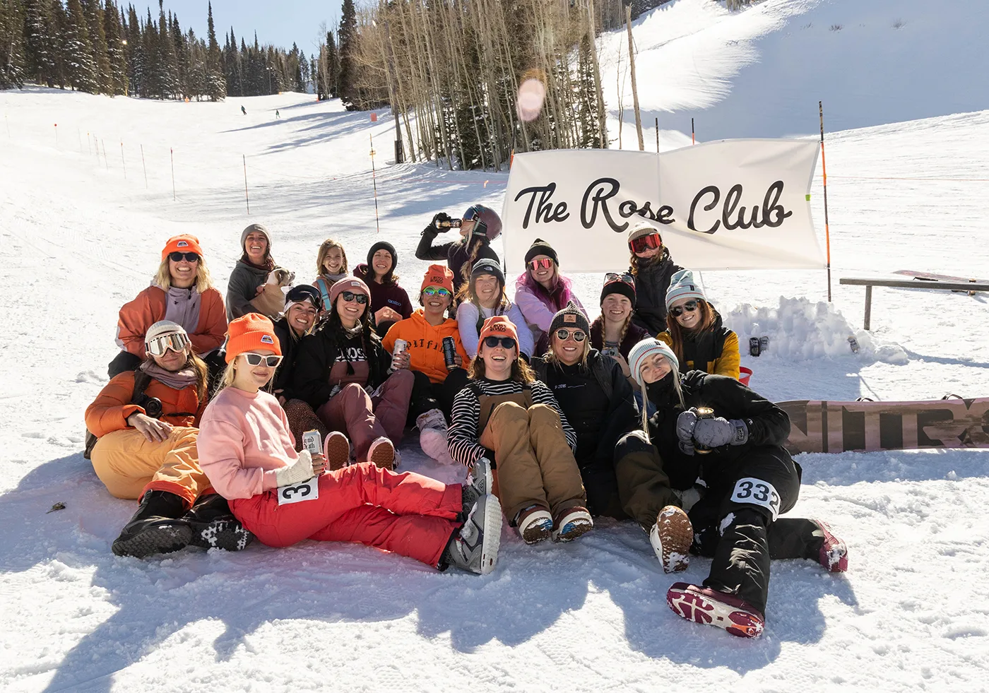 The Rose Club on a snowy mountain