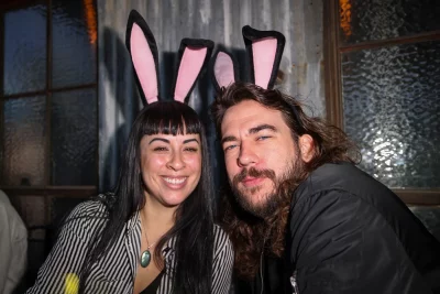 Ashley and Q at Bunny Hop.