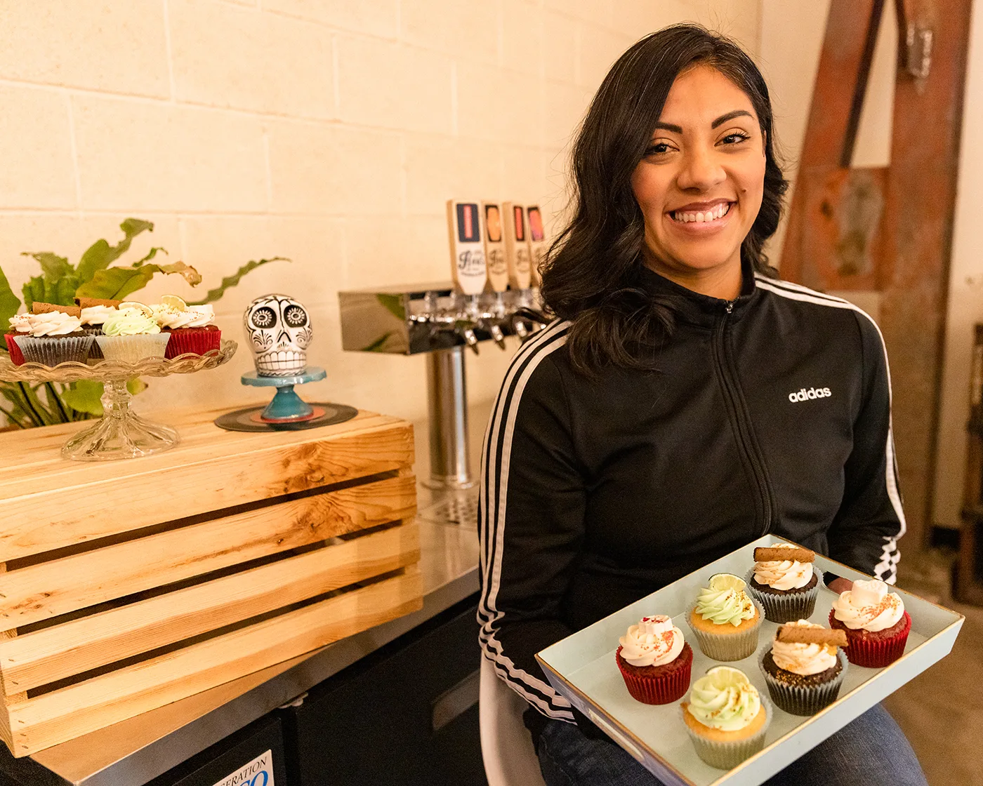 Melissa Diaz of Sweet Vinyl Bakeshop infuses her cupcakes with local beer, liquor and kombucha.