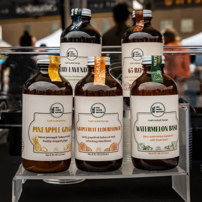 Fancy booze wasn’t the only thing being showcased at the event—close cousins from the illustrious world of simple syrups were on hand as well.