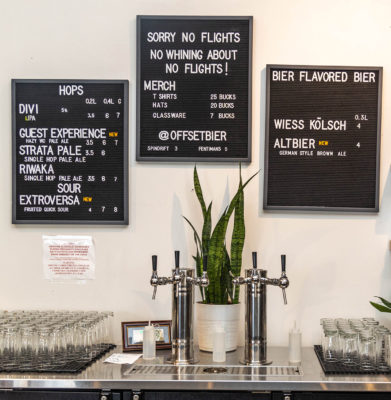 “We don’t want someone sipping on our sour beer next to our delicately crafted Pilsner. It ruins the experience for the beer.”