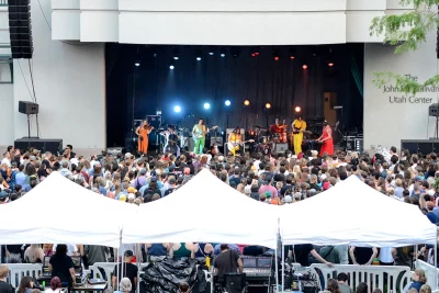 As Angel Performed, You Could See How Packed the Gallivan Center Was.