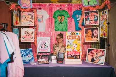 Katie Mansfield of Tragic Girls creates art that is funny, smart, at times macabre, all with a classic comics inspired look. (Photo: @clancycoop)