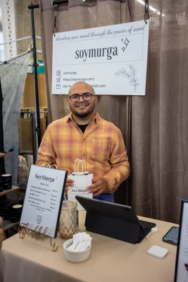 SLUG Magazine highlighted vendor SoyMurga for its earthy scents and attention to product detail.