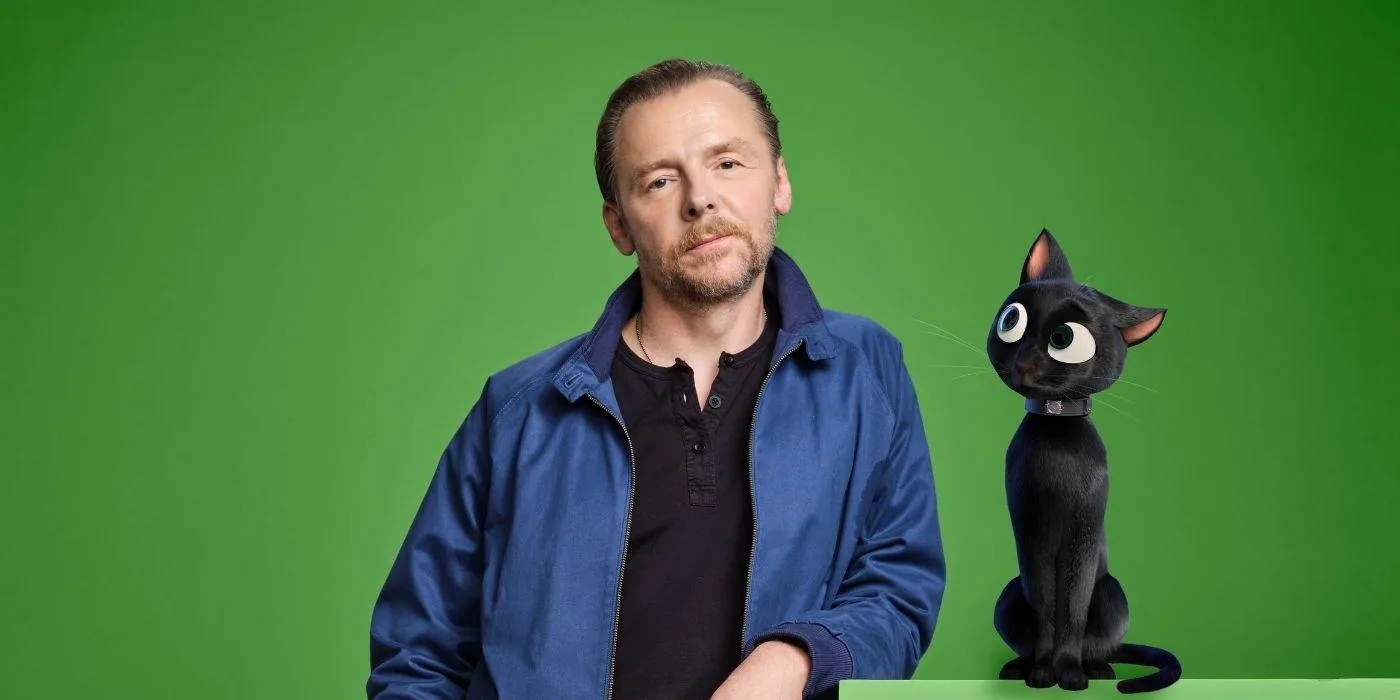 Simon Pegg plays cat B in Luck