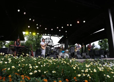 Wildflowers surround the stage at the Red Butte Amphitheatre in SLC. (Photo: LmSorenson.net)