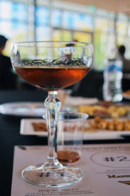 The first Manhattan cocktail that was served, made with rye whiskey. Photo: Lexi Kiedaisch