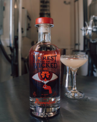 Proverbial Spirits currently has two spirits available—Loose Lips Sink Ships Rum and No Rest for the Wicked Gin. 