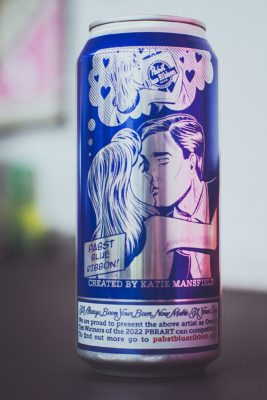 PBR cans featuring Mansfield’s design were distributed all over the country, introducing her work to people who may not have otherwise found it.