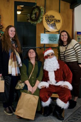 Adults were excited to see Santa, too!