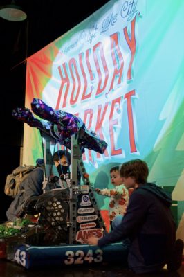 The kids loved the STEM robot at Holiday Market!
