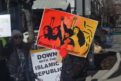 "Jin, Jîyan, Azadî" or, "Women, Life, Freedom" is the slogan for the Iranian independence movement.