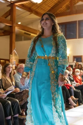 Surgal from Kurdistan wore a dress to celebrate Nowruz, a festival that celebrates the arrival of spring. Photo: John Barkiple