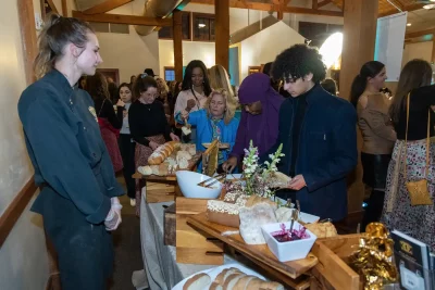 Culinary Crafts provided a delicious table of breads and spreads. Photo: John Barkiple