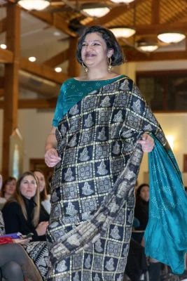 Abirami from India wore a classic sari, which is an iconic Indian dress. With so much diversity of culture throughout India, it’s easy to find saris made in all manner of fabrics and styles. Photo: John Barkiple