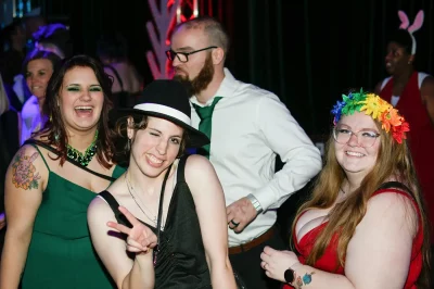 Folks attending SLC Queer Prom never miss a chance to dance! Photo: Em Behringer