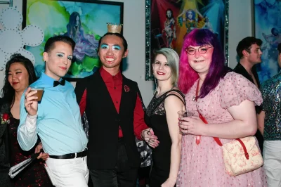 Great friends get together in their Wonderland attire for Queer Prom. Photo: Em Behringer