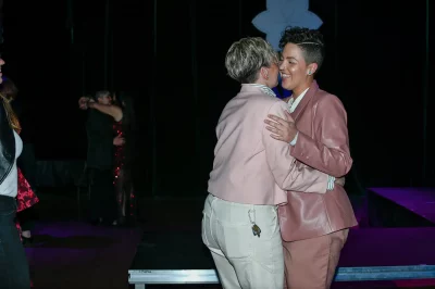 A sweet couple dancing together. Photo: Em Behringer