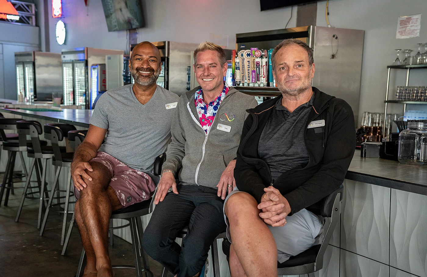 (L–R) Lynn Katoa, Riley Richter and Michael Repp opened Club Verse to provide a safe space for SLC’s LGBTQ+ community amid dwindling options.