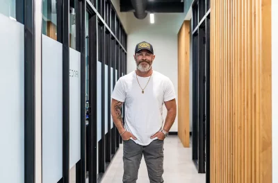 Co-founder Sean Whalen stands in the Jedari offices. Photo: Ashley Christenson