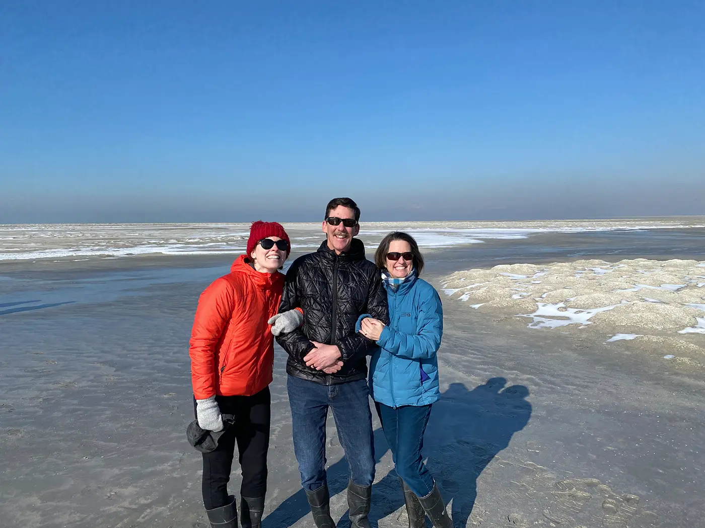 (L–R) Carly Biedul, Dr. David Parrott and Dr. Bonnie Baxter lead the team at the Great Salt Lake Institute.