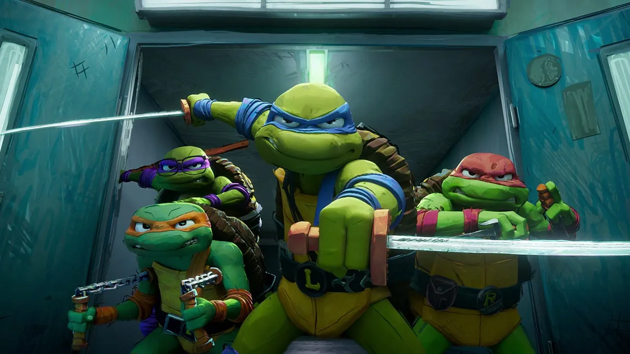 Teenage Mutant Ninja Turtles: Mutant Mayhem is not even close to being definitive, and for hard core fans, the key to enjoying it is to embrace that fact. Photo courtesy of Nickelodeon Movies