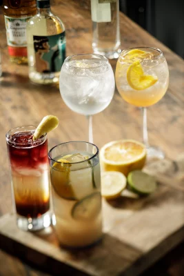 A selection of drinks from Finca Pintxos Bar.