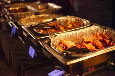 Some of the many free food options offered at Transfeastival. Photo: Abel Cayas