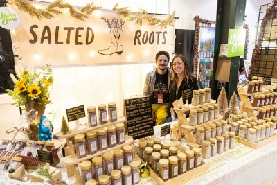 The Salted Roots booth