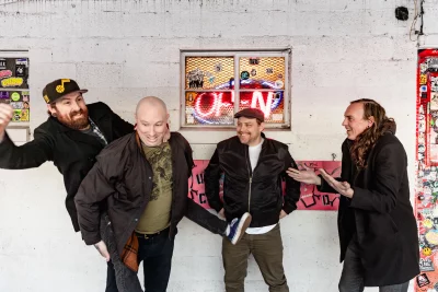 The band Gracemaker goofing around.