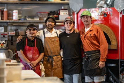 (L-R) Robin Gomez, Diego Najarro, Marcus Murin, Jordan Lyons