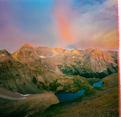 “Desert Sunset,” Kodak 120 Portra 400, 2024. Arches National Park, Utah.