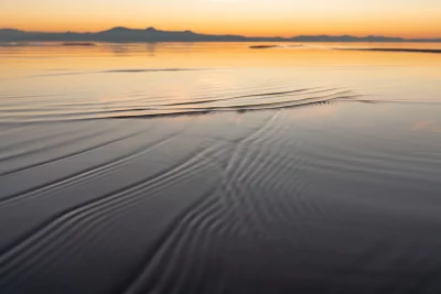 “Ripple Effect (Thanksgiving Day),” Digital, 2024. White Rock Bay at Antelope Island.