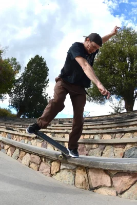 Coltyn Nelson — Backside 180 nosegrind — Murray Park, UT