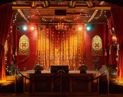 The stage at the Velour in Provo