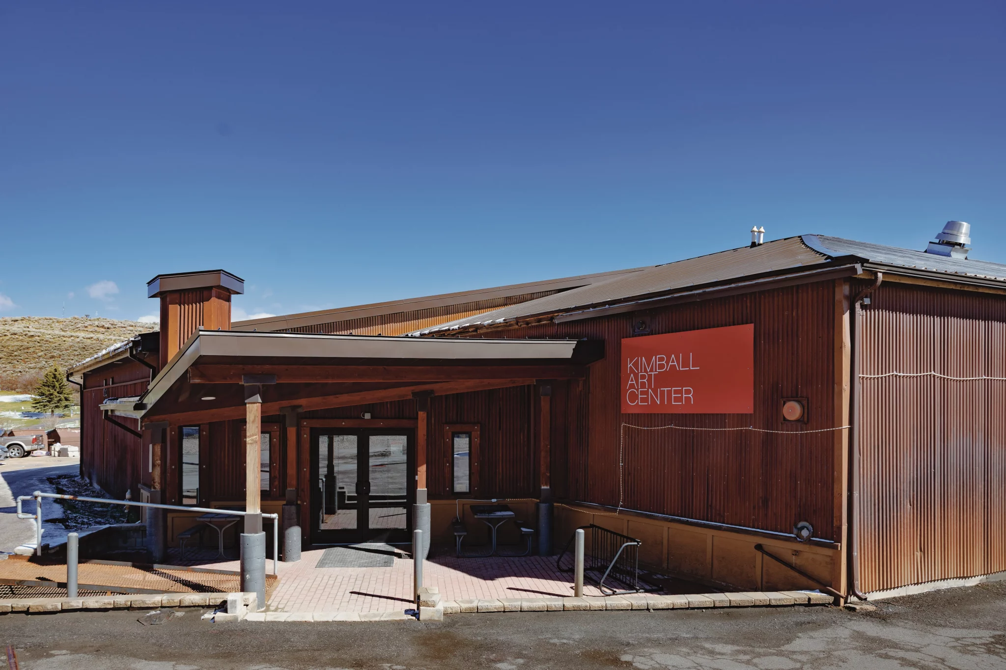 The outside exterior of Kimball Art Center