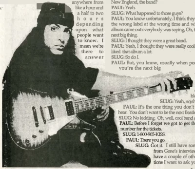 Paul Stanley with guitar