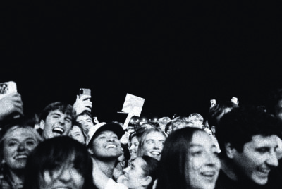 The fans at a Backseat Lovers concert, photographed by Cassilyn Anderson.