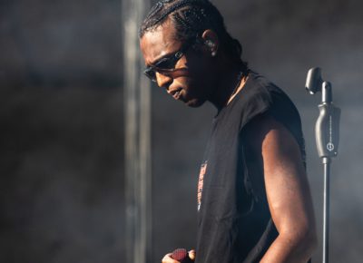 Bakar pauses as the music takes over from his vocals on stage in Salt Lake City. Photo: @lmsorenson